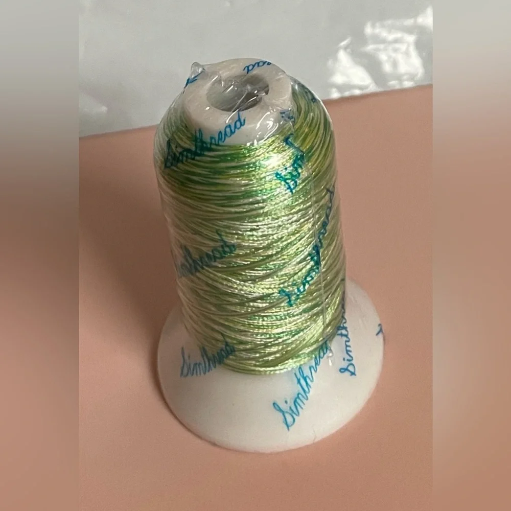 Simthread S110 Green Variegated Embroidery Thread 550Y 100% Polyester